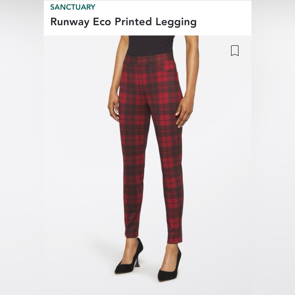 Sanctuary red plaid pants - Picture 4 of 4